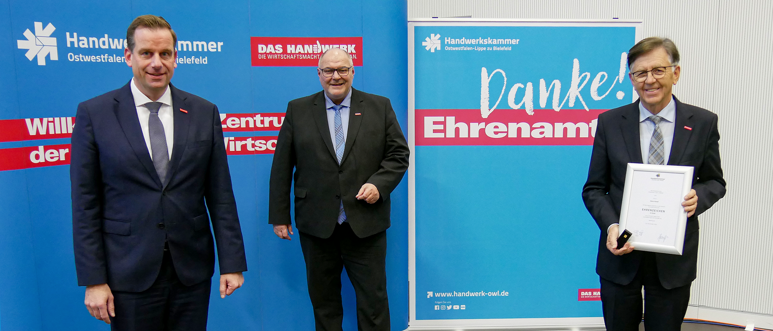 (v. l.) Dr. Jens Prager, Peter Eul und Hans Hund (v. l.) Dr. Jens Prager, Peter Eul und Hans Hund