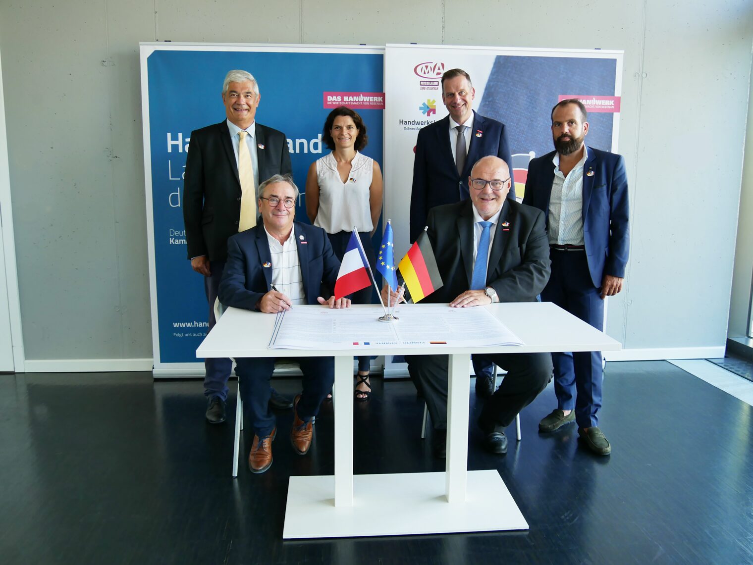 Gemeinsame Charta zur Vertiefung der deutsch-französischen Freundschaft zwischen der Handwerkskammer OWL, Nantes und Vendée