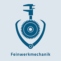 Das Zunftzeichen der Feinwerkmechanik zeigt ein Zahnrad und eine Zange. 