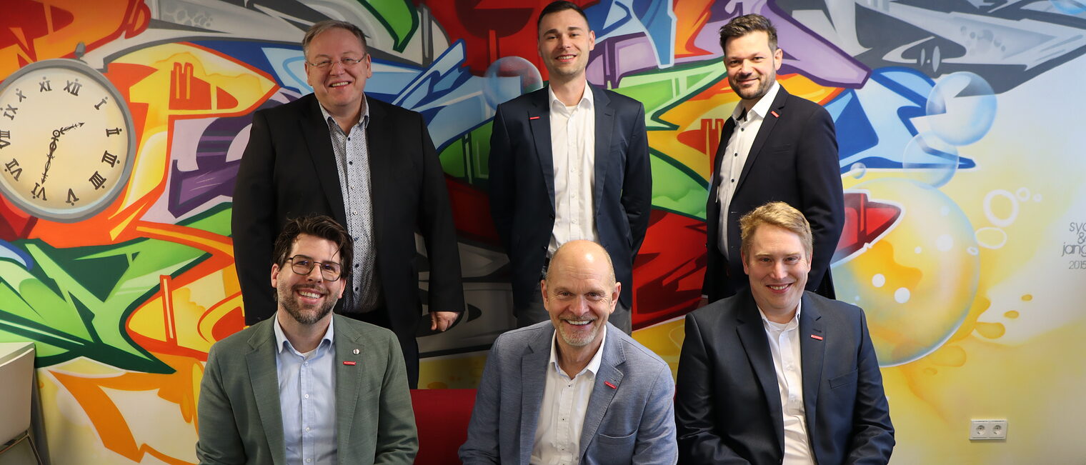 Das Team der Ausbildungsberatung besteht aus sechs Männern.