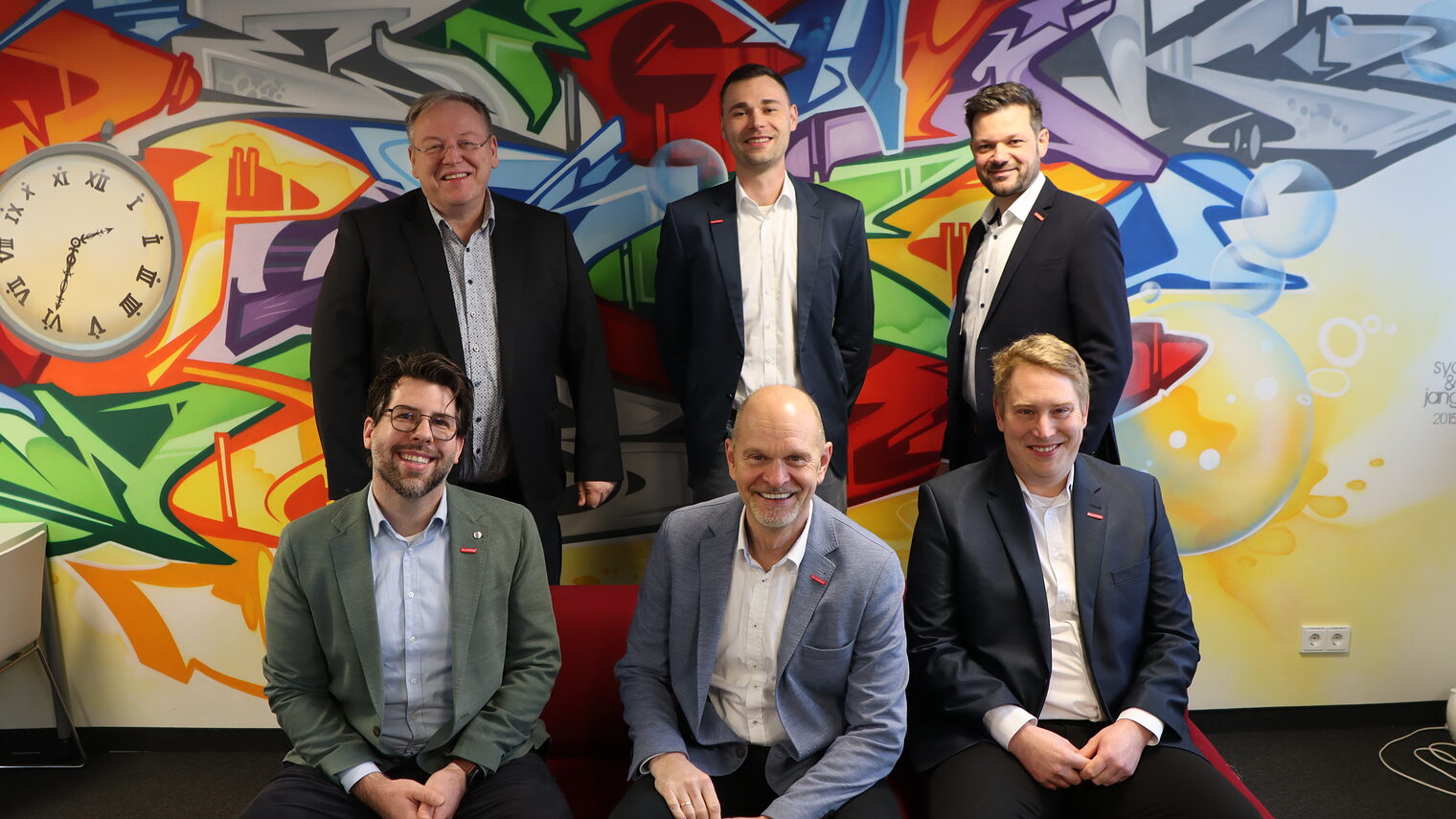 Das Team der Ausbildungsberatung besteht aus sechs Männern.