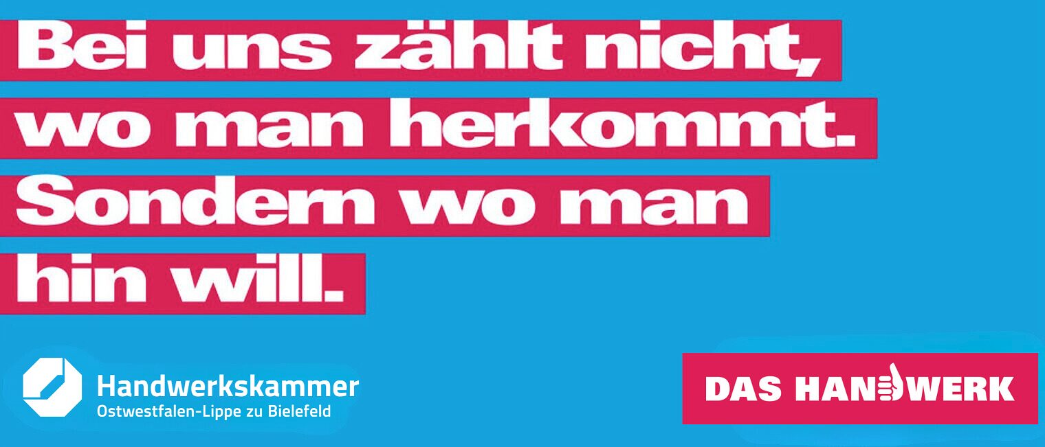 Bei uns zählt nicht, wo man herkommt. Sondern wo man hinwill. 