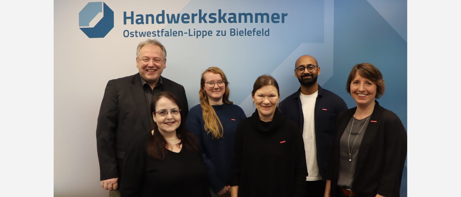 Das Team der Lehrlingsrolle der HWK