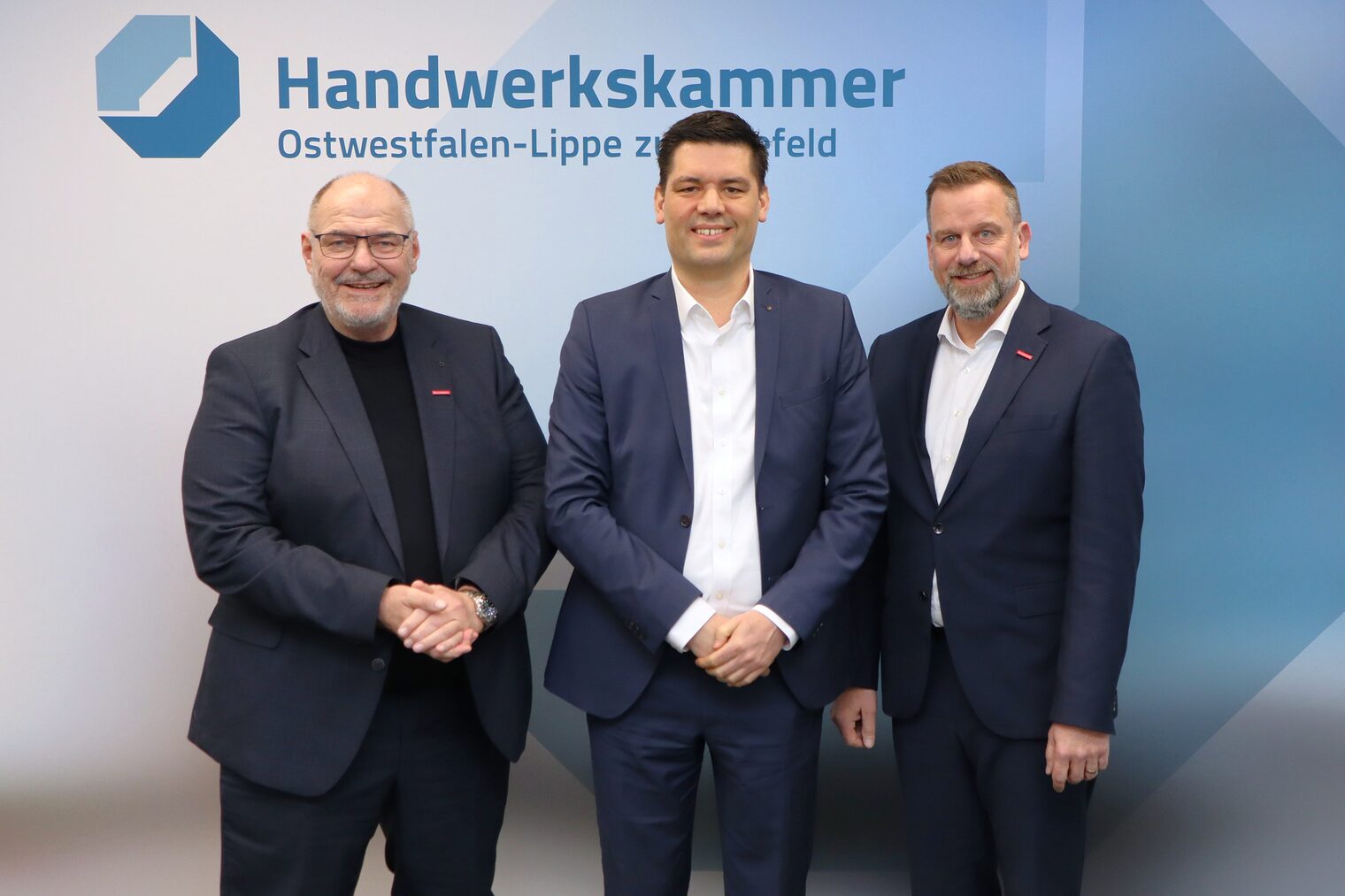 (v.l.) Peter Eul, Landrat Mirco Schmidt und Dr. Jens Prager