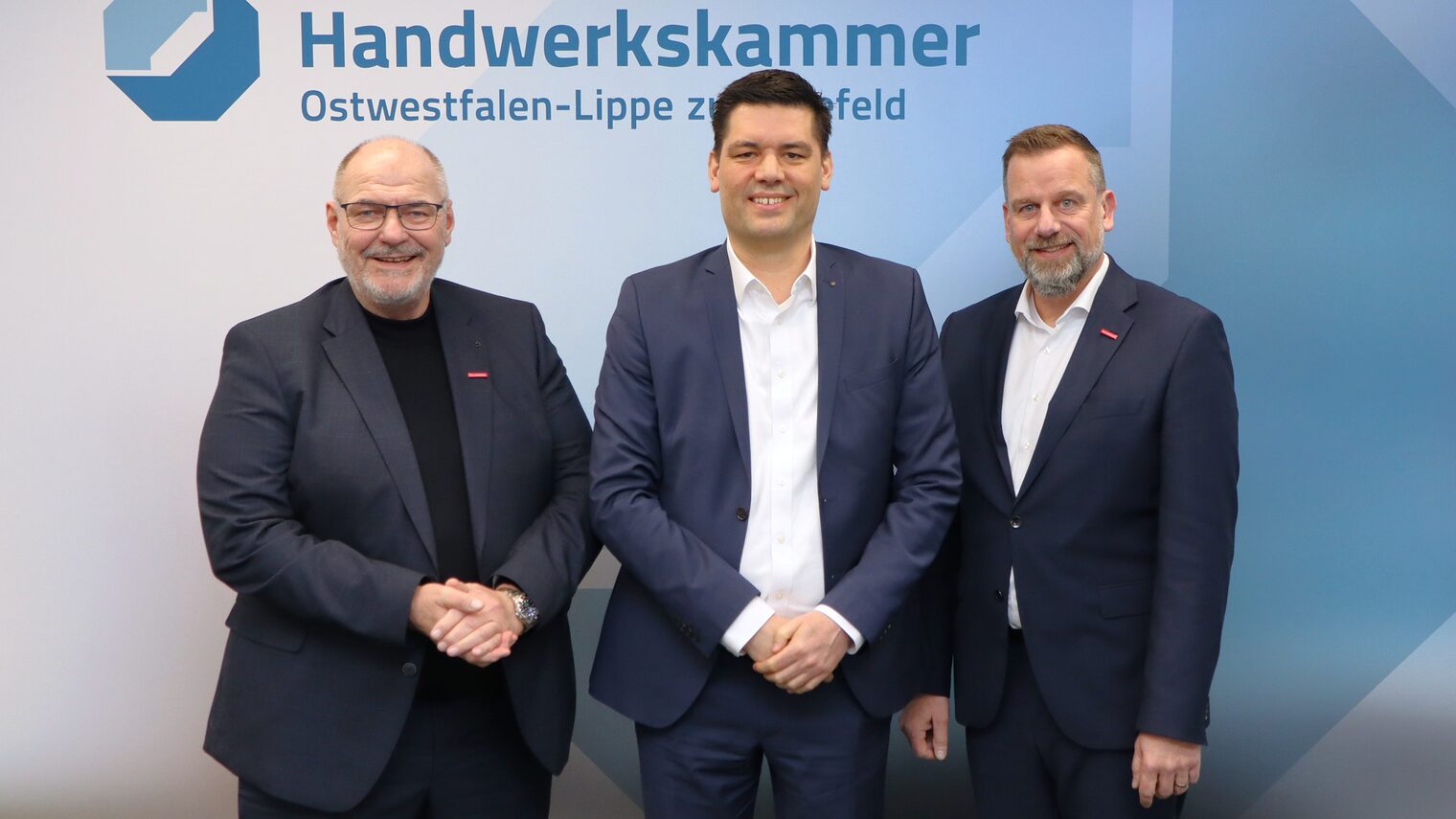(v.l.) Peter Eul, Landrat Mirco Schmidt und Dr. Jens Prager
