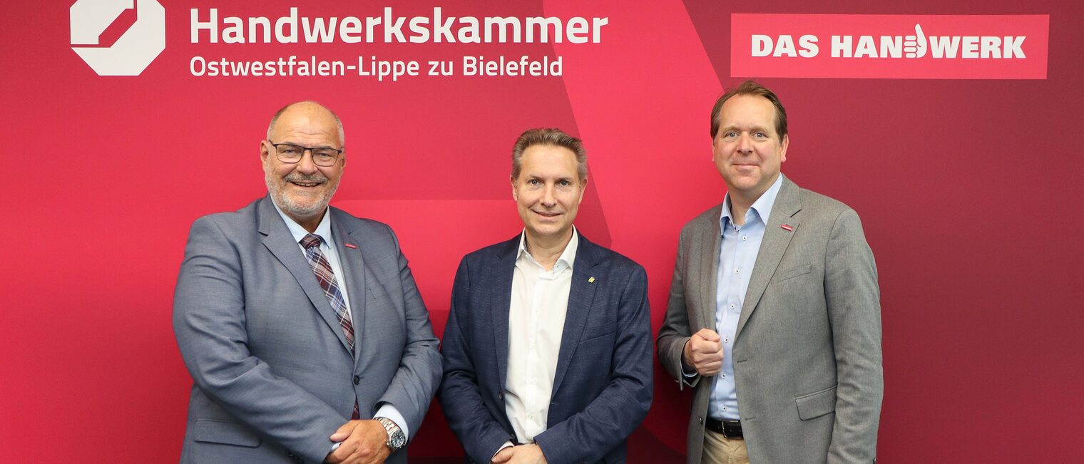 Peter Eul (v. l.), Stefan Böske und Matthias Steinbild