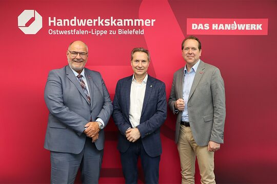 Peter Eul (v. l.), Stefan Böske und Matthias Steinbild