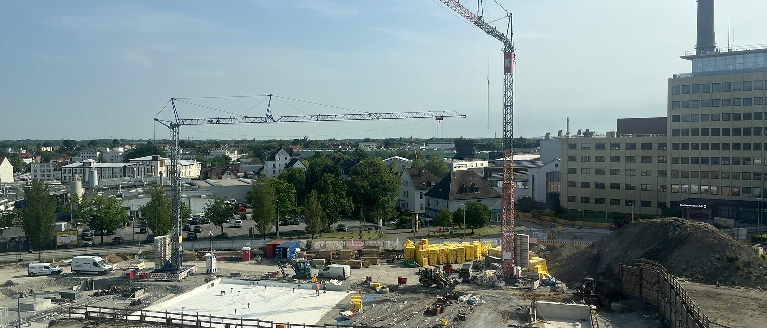 Rohbau von Gebäude 3 (Kfz) ist gestartet