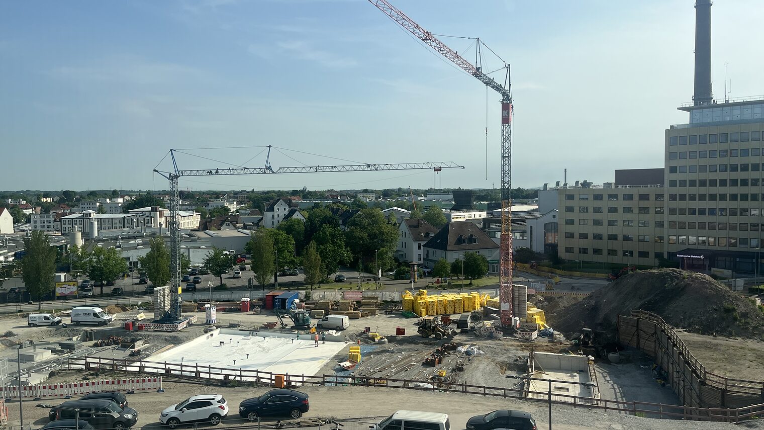 Rohbau von Gebäude 3 (Kfz) ist gestartet