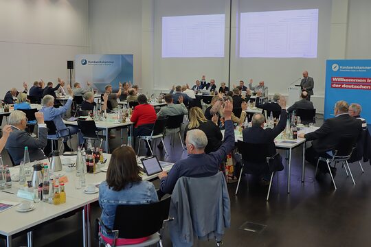 Die Vollversammlung während der Sitzung