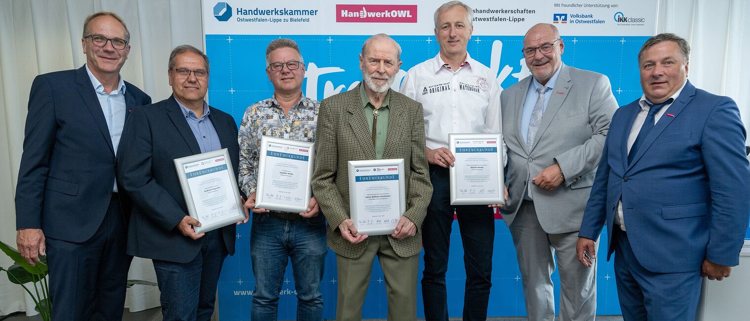 Die ausgezeichneten Kreislehrlingswarte