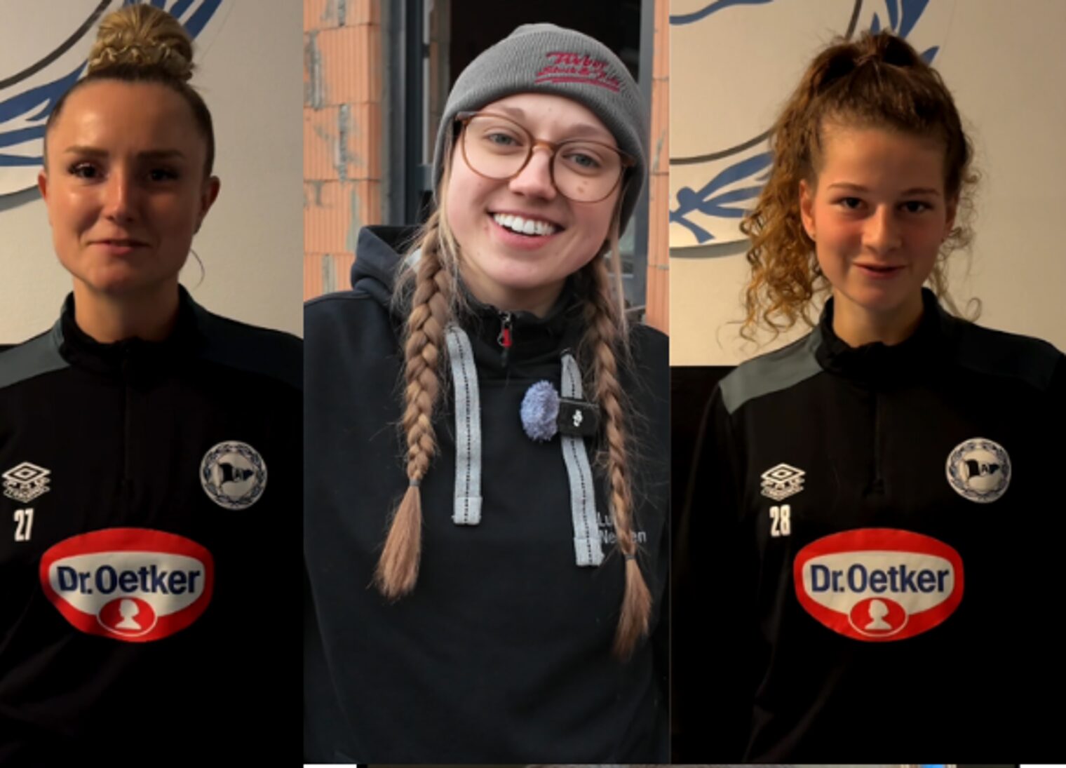 Zum Weltfrauentag 2026 haben sich Spielerinnen von Arminia Bielefeld und Handwerkerinnen für ein Video zusammengetan.
