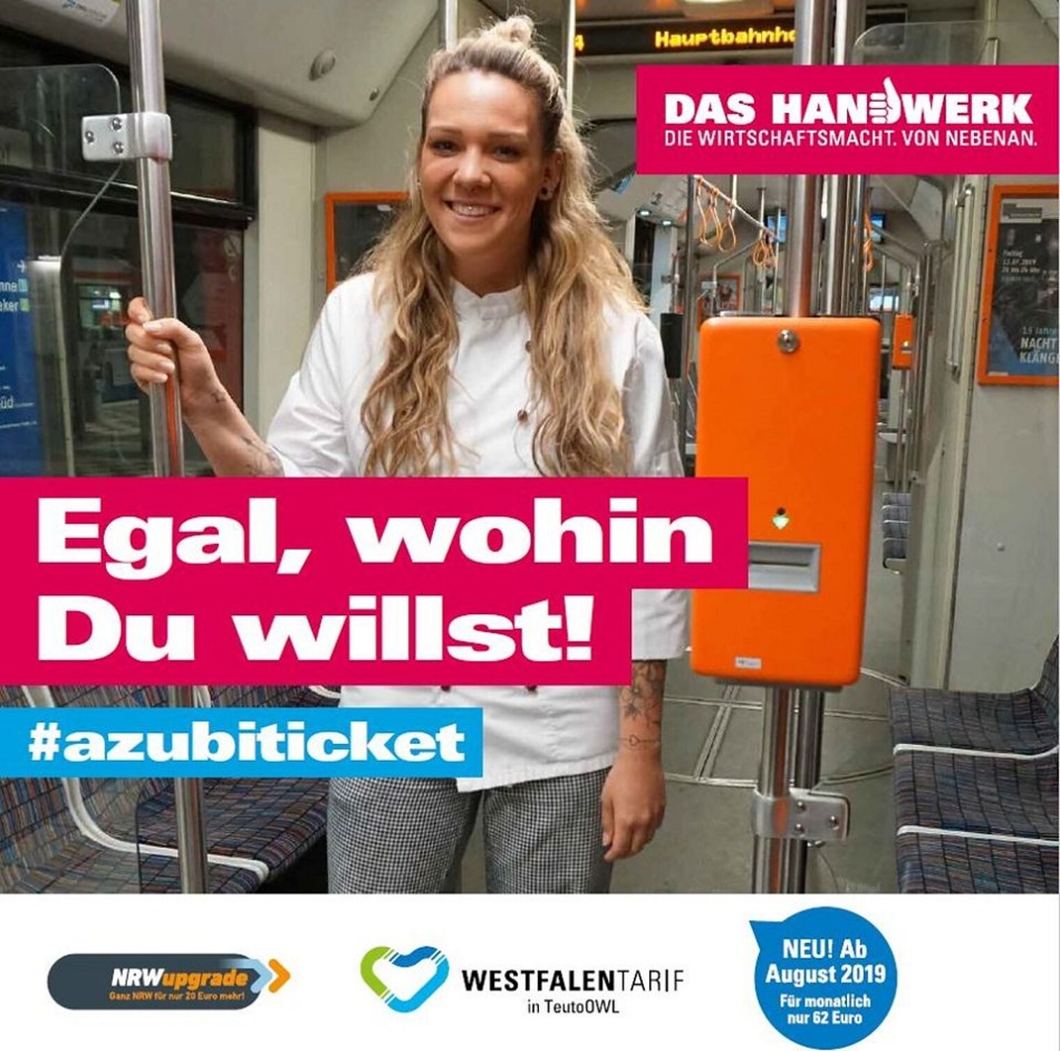 AzubiTicket in Westfalen und ganz NRW