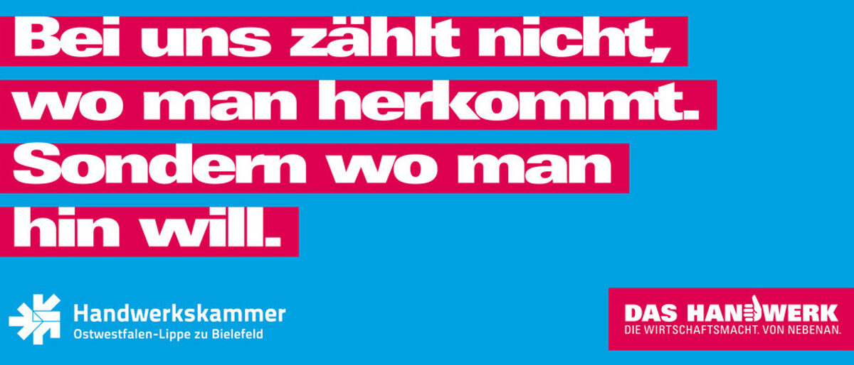 Bei uns zählt nicht wo man her kommt sondern wo man hin will